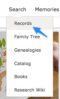 Browsing by Location at FamilySearch