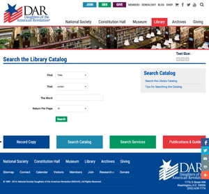 DAR Library Online Catalog