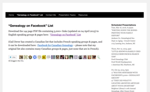 Facebook genealogy and historical groups & pages