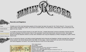 Records & Registers Artwork for Genealogy