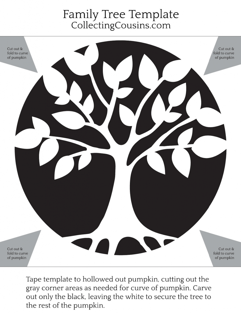 CollectingCousins: Family Tree Pumpkin Template