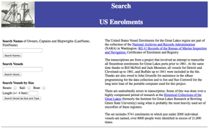 Great Lakes US Vessel Enrolment Transcriptions