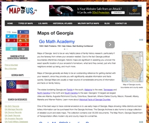 Map of US: Georgia's county boundary changes over time