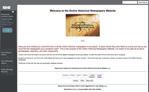 Online Historical Newspapers Site