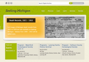 Seeking Michigan - the online platform for the Michigan Historical Center