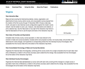 Virginia Historical County Boundaries